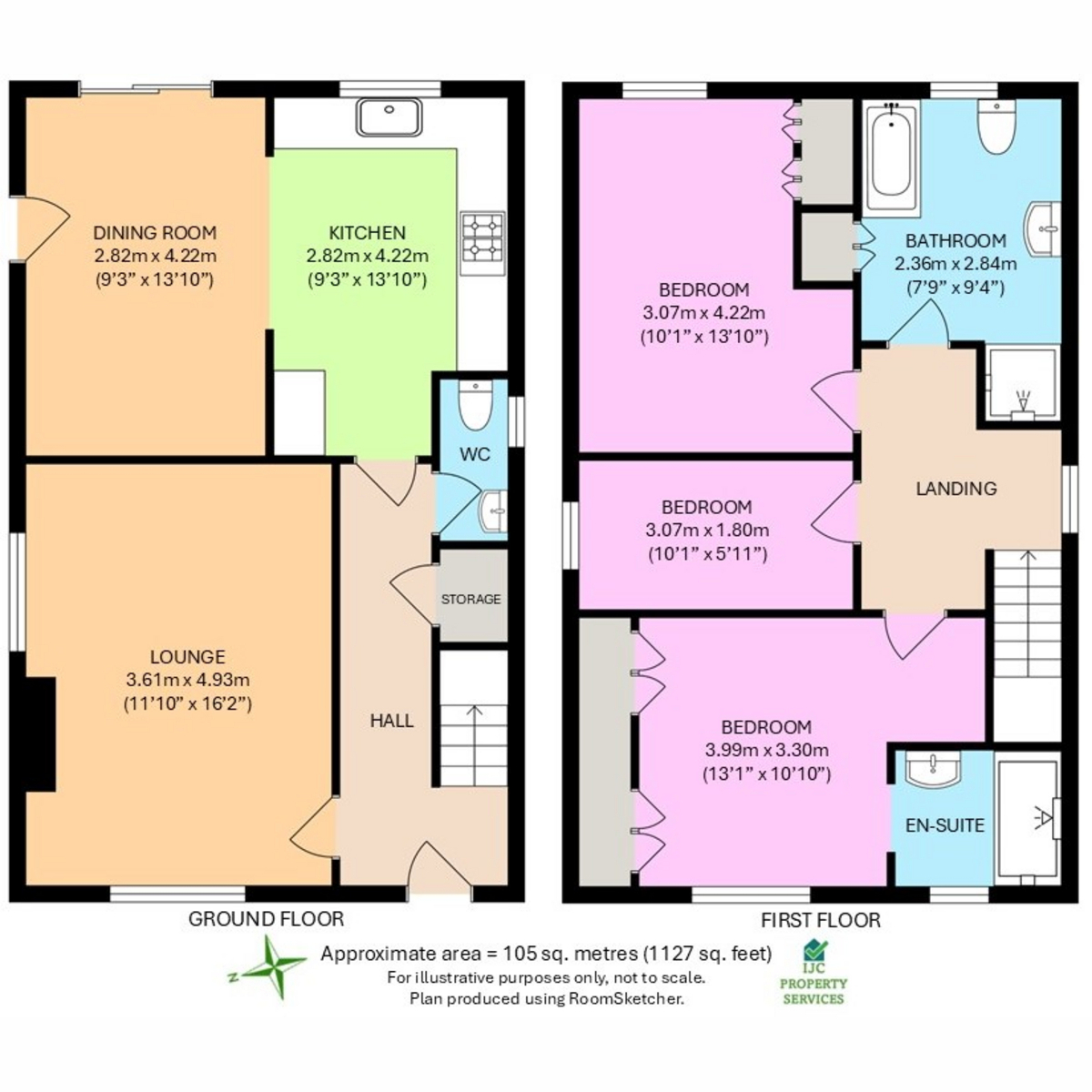 2a, The Leys, Berkeley floorplan