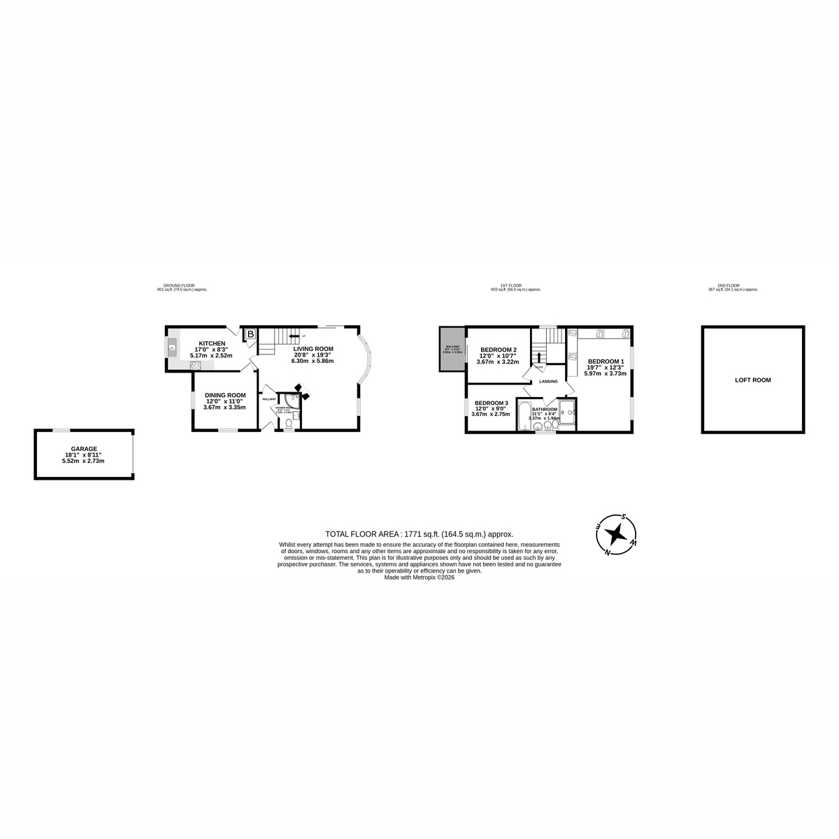 108, Black Bull Lane, Preston floorplan