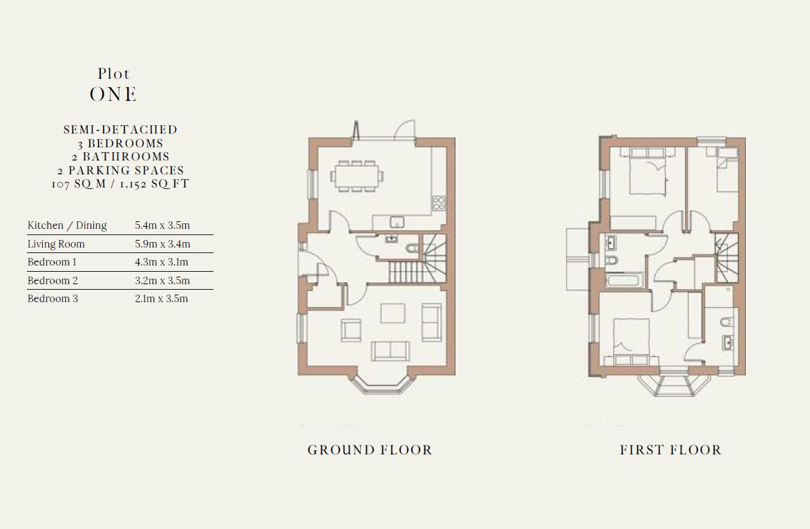 Plot 1, The Meadows At Hillside, Lewes floorplan