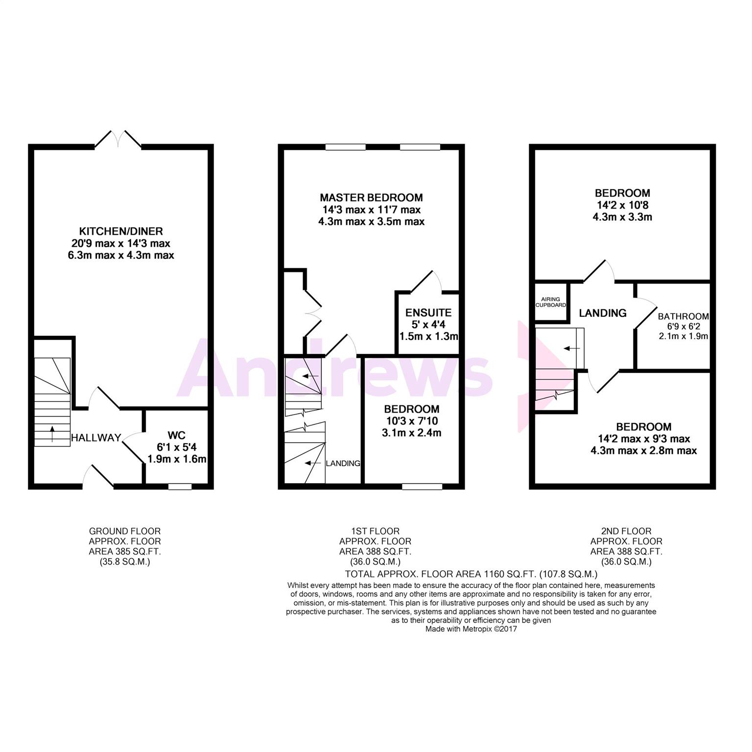 4 Bedrooms Terraced house to rent in Yew Tree Road, Brockworth, Gloucester GL3