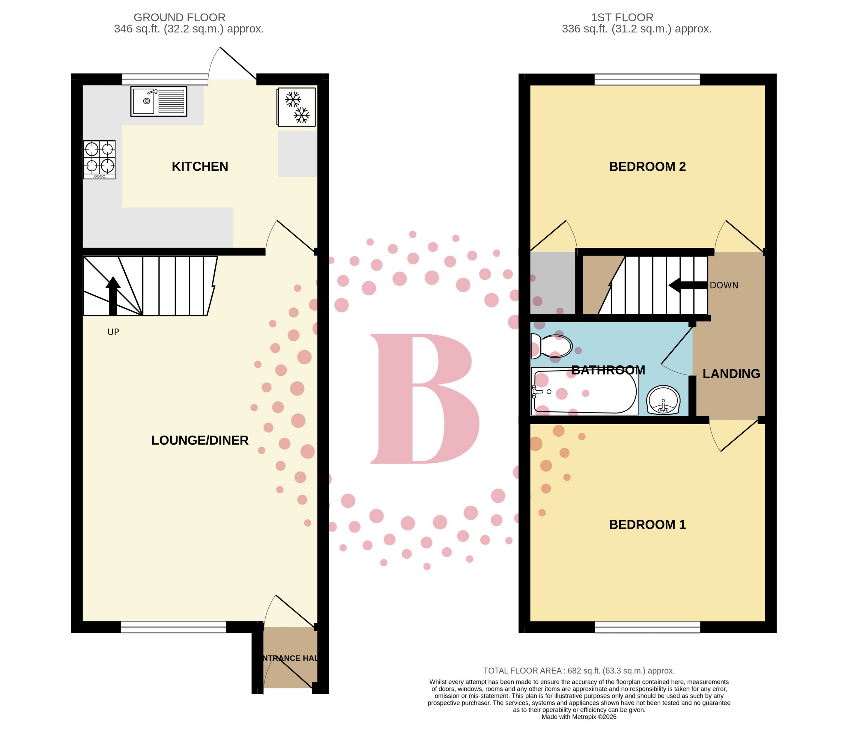 Byron Close, Hitchin floorplan