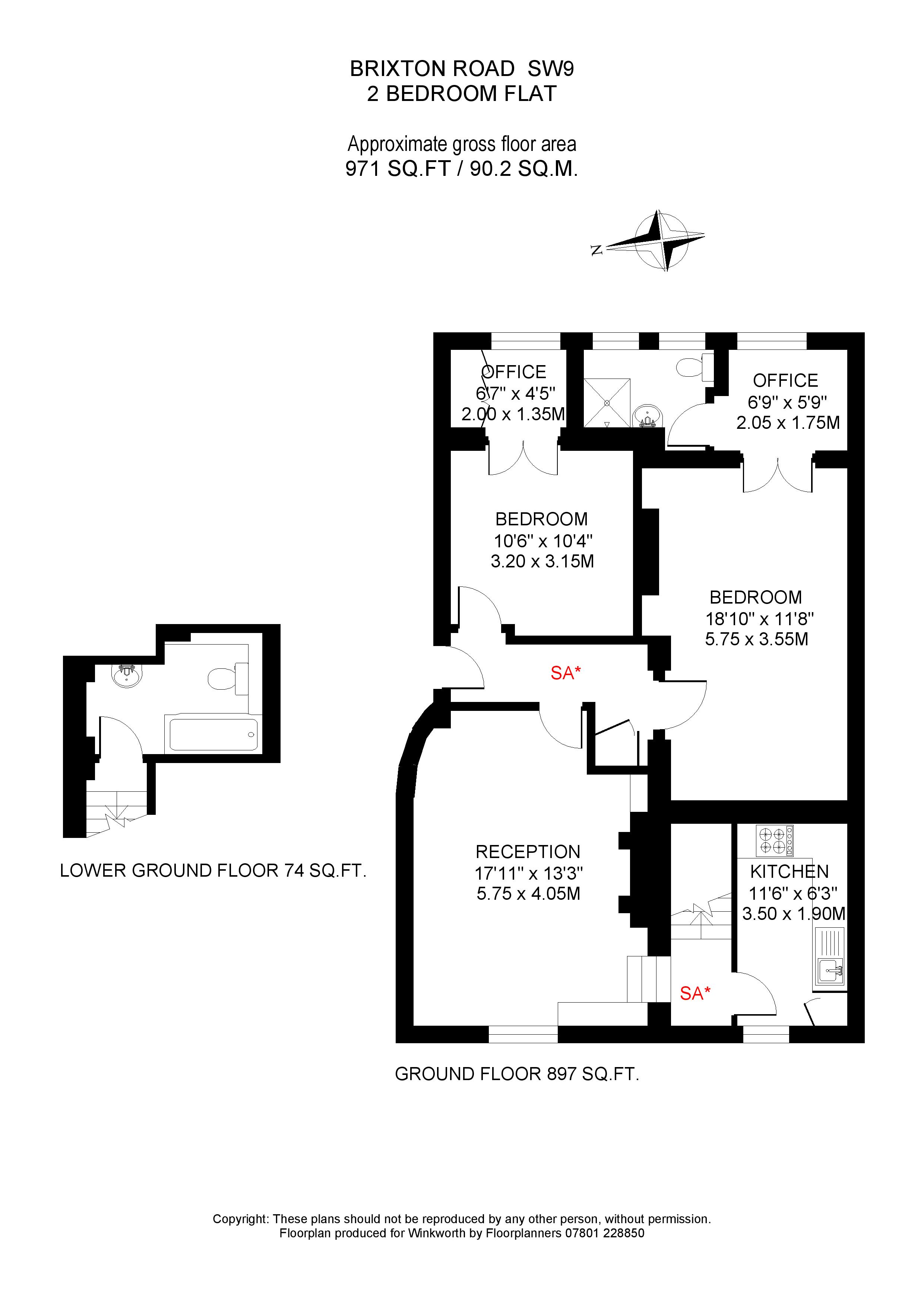 Brixton Road, London floorplan