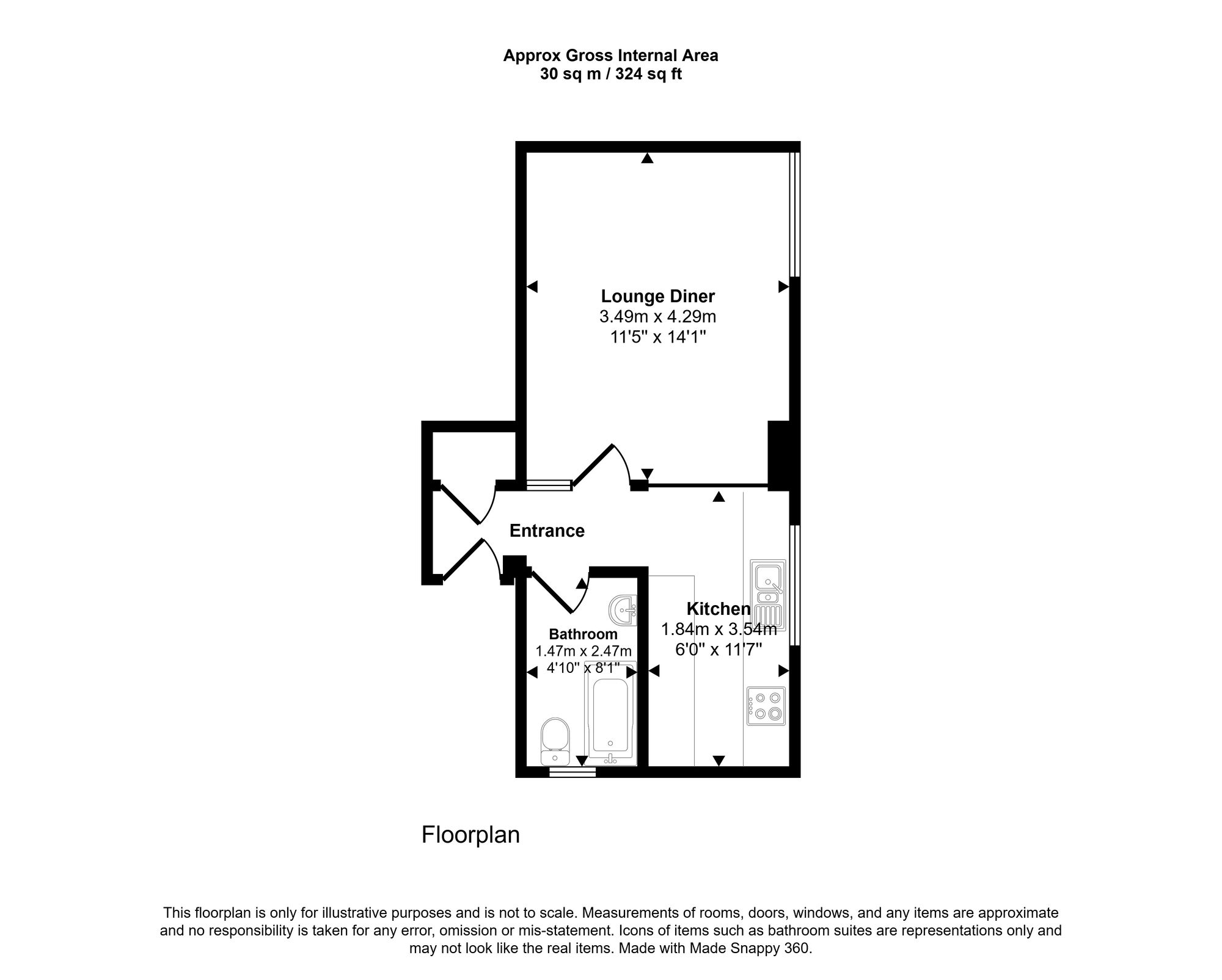 30 Morris House Butler Street, Wigan floorplan