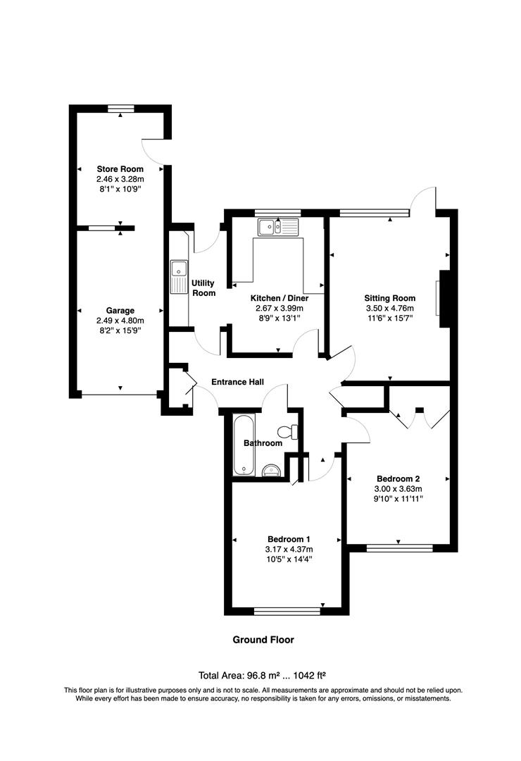 Wyndham, 41 Slade Close, Ottery St. Mary floorplan