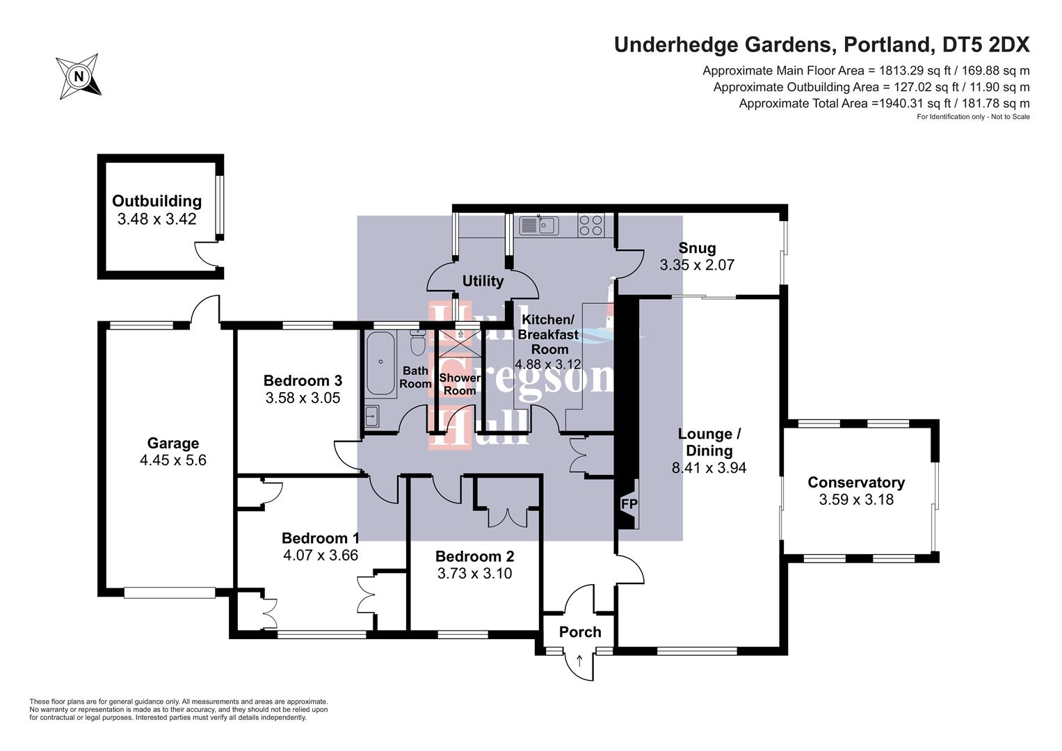 13, Underhedge Gardens, Portland floorplan