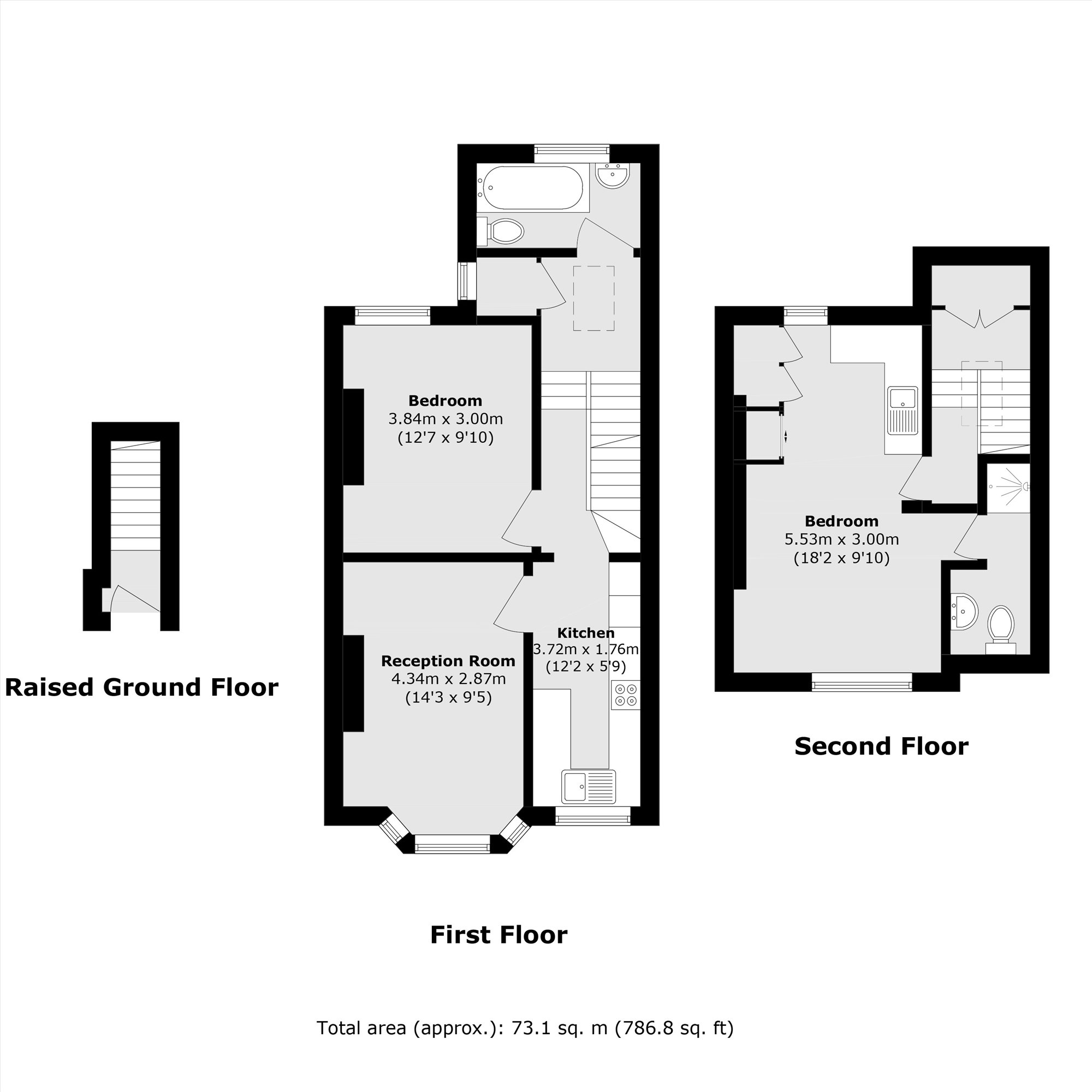 25C, Sumatra Road, London floorplan