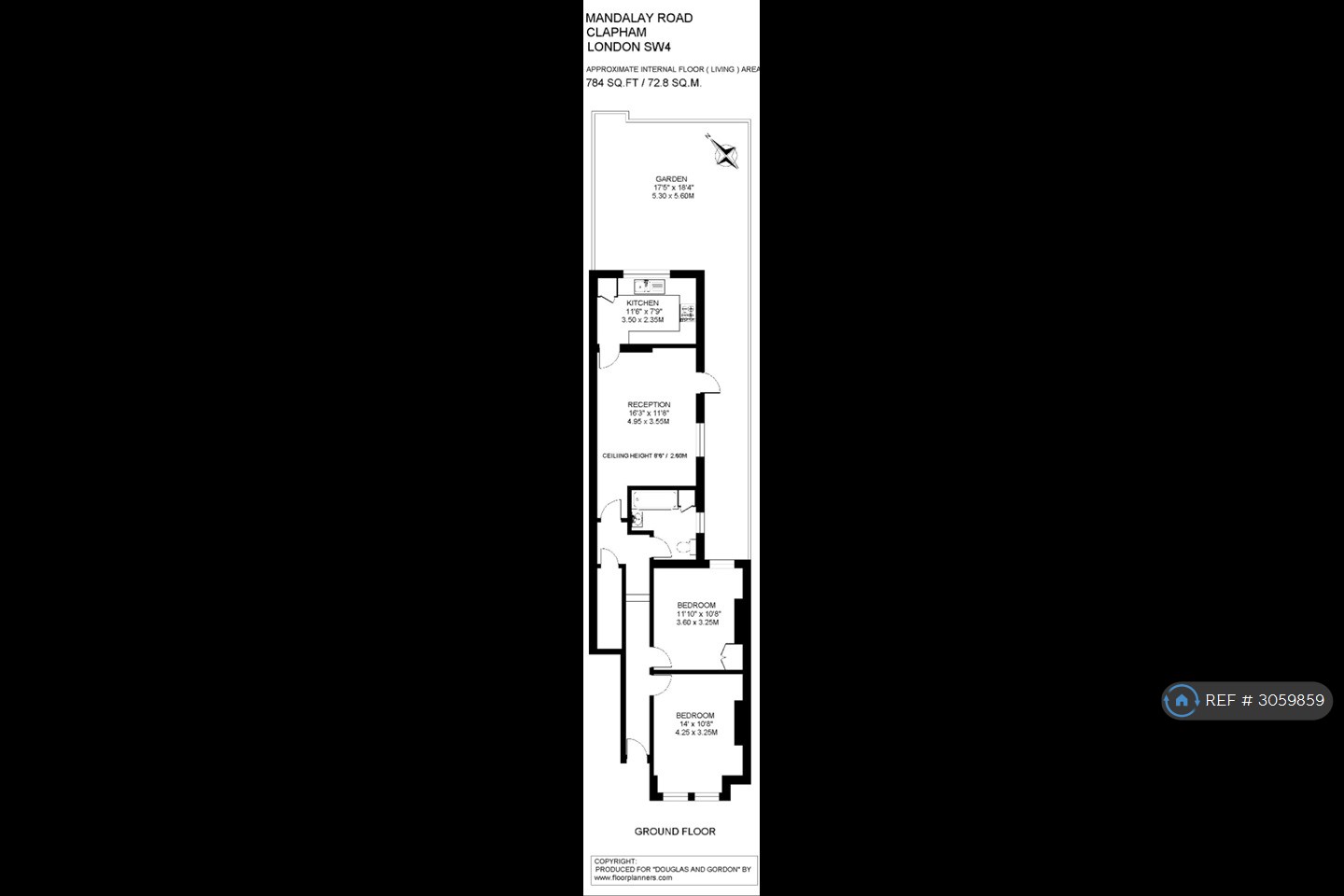 A Mandalay Road, London floorplan