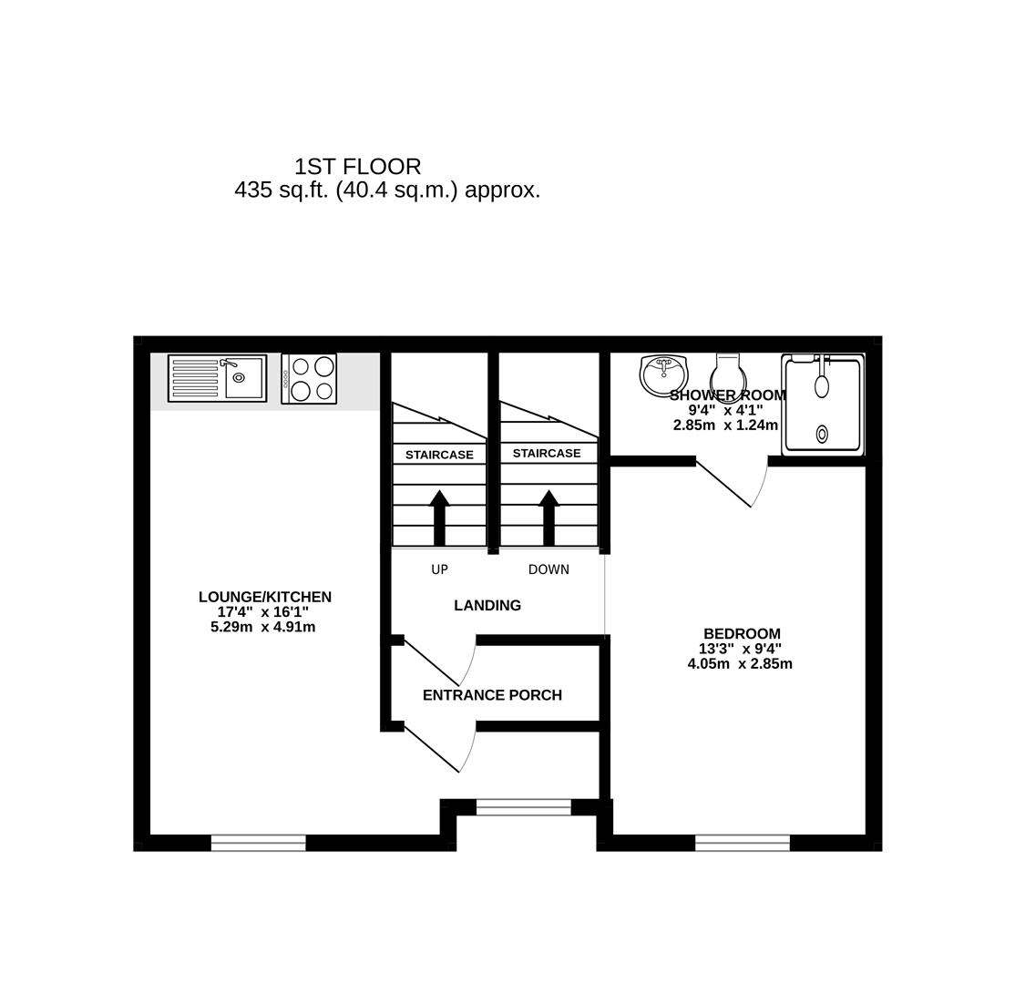 Flat 1, 2, Fleet Street, Preston floorplan
