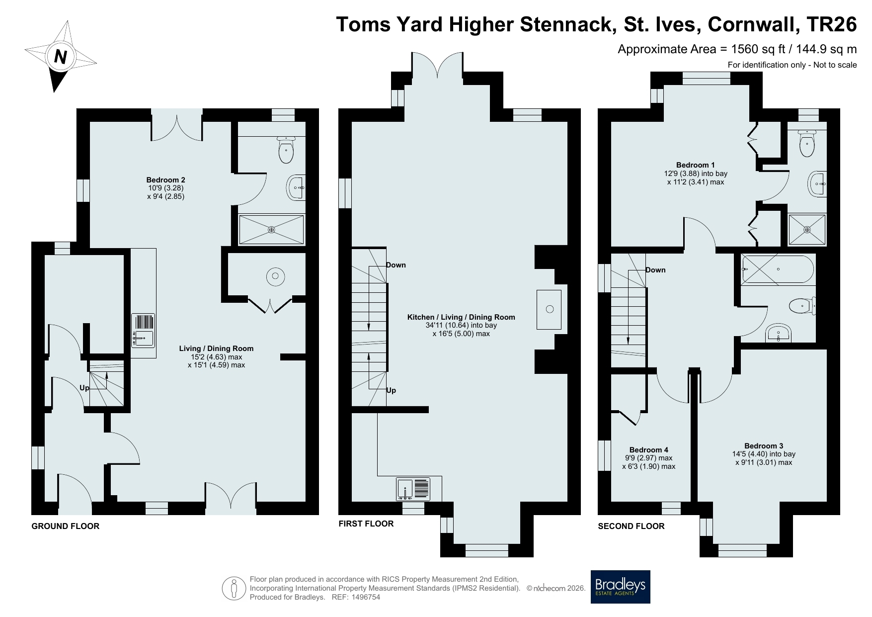 5 Tom's Yard,, Higher Stennack, Cornwall floorplan