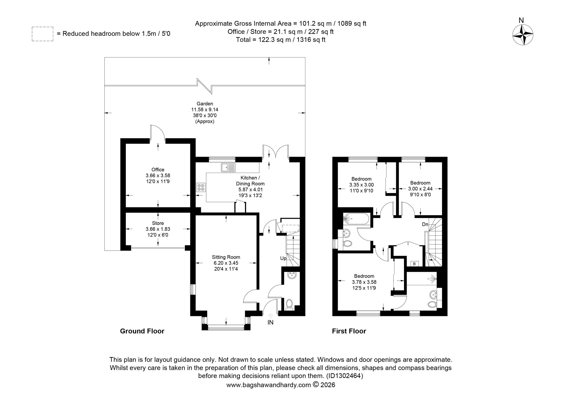 3 Herald Gardens, Tunbridge Wells floorplan