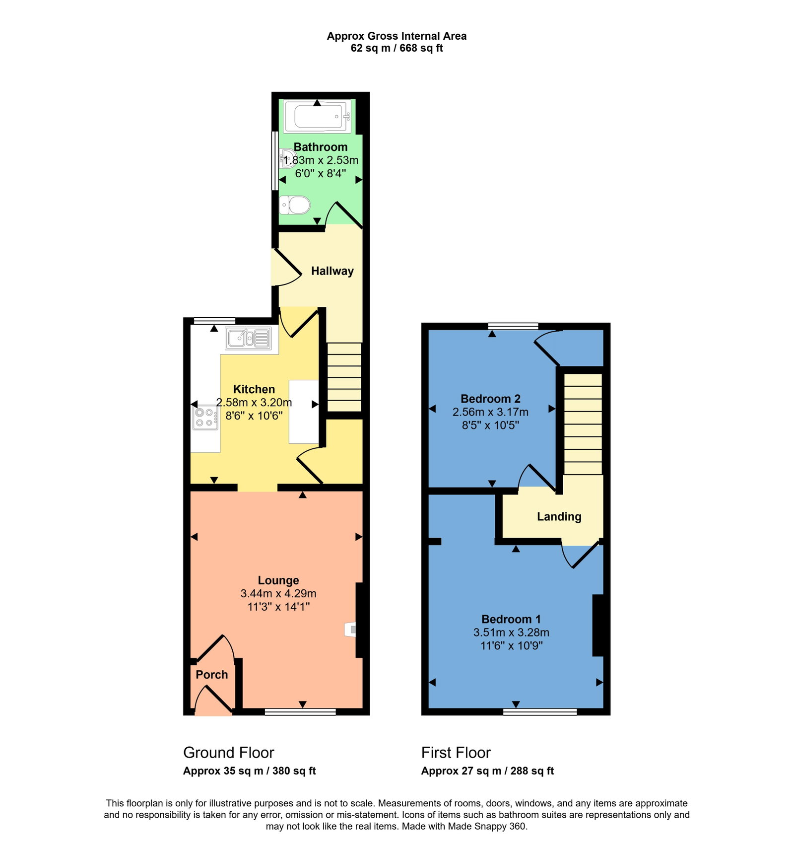 3, Boyd Street, Maryport floorplan
