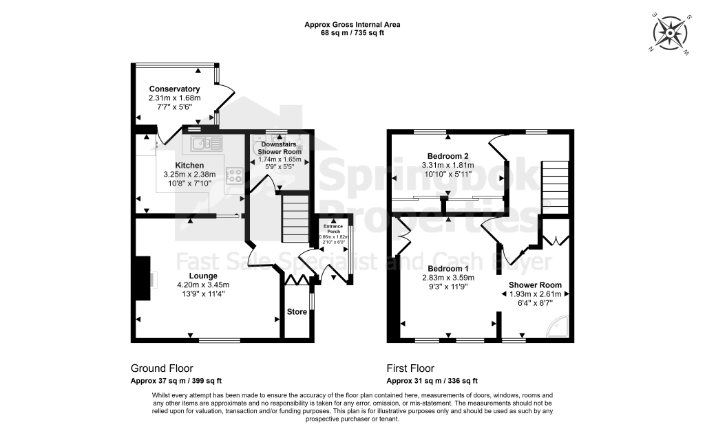 113, Briar Crescent, Exeter floorplan