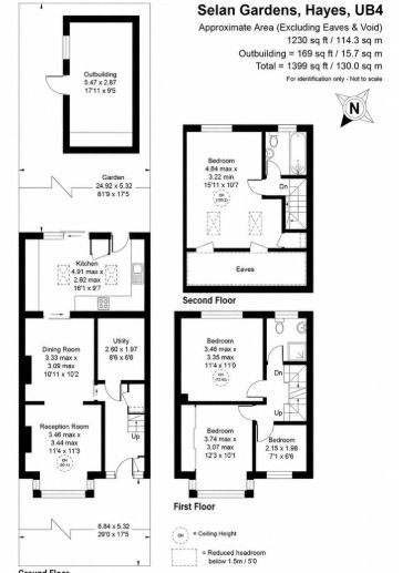 46, Selan Gardens, Hayes floorplan