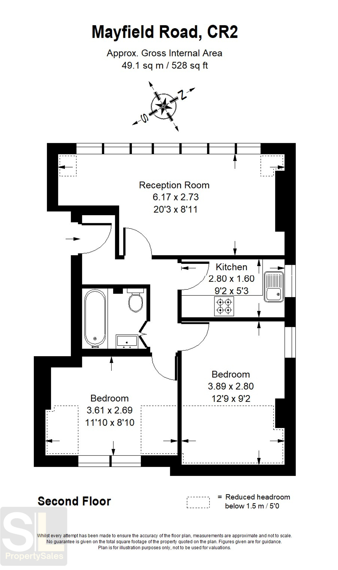 Flat 4, South Croydon floorplan