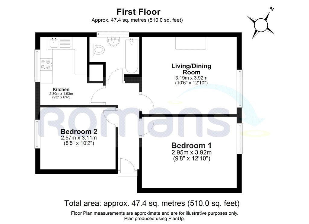 Hemdean Road, Caversham, Reading RG4, 2 bedroom flat for sale