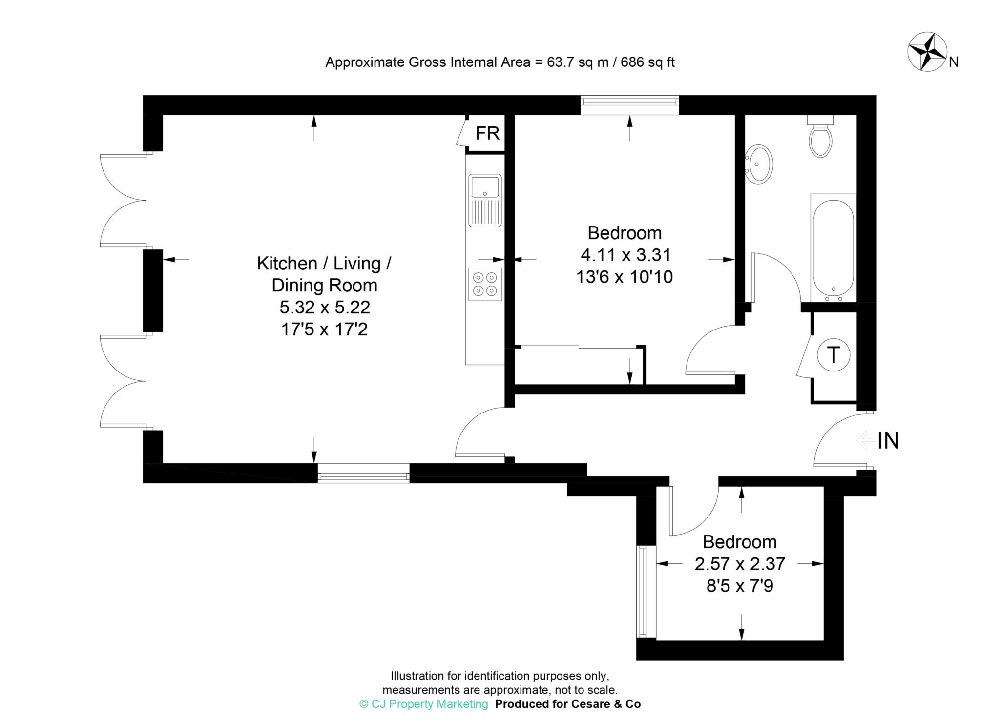 2 Bank Mews, High Street, Tring floorplan