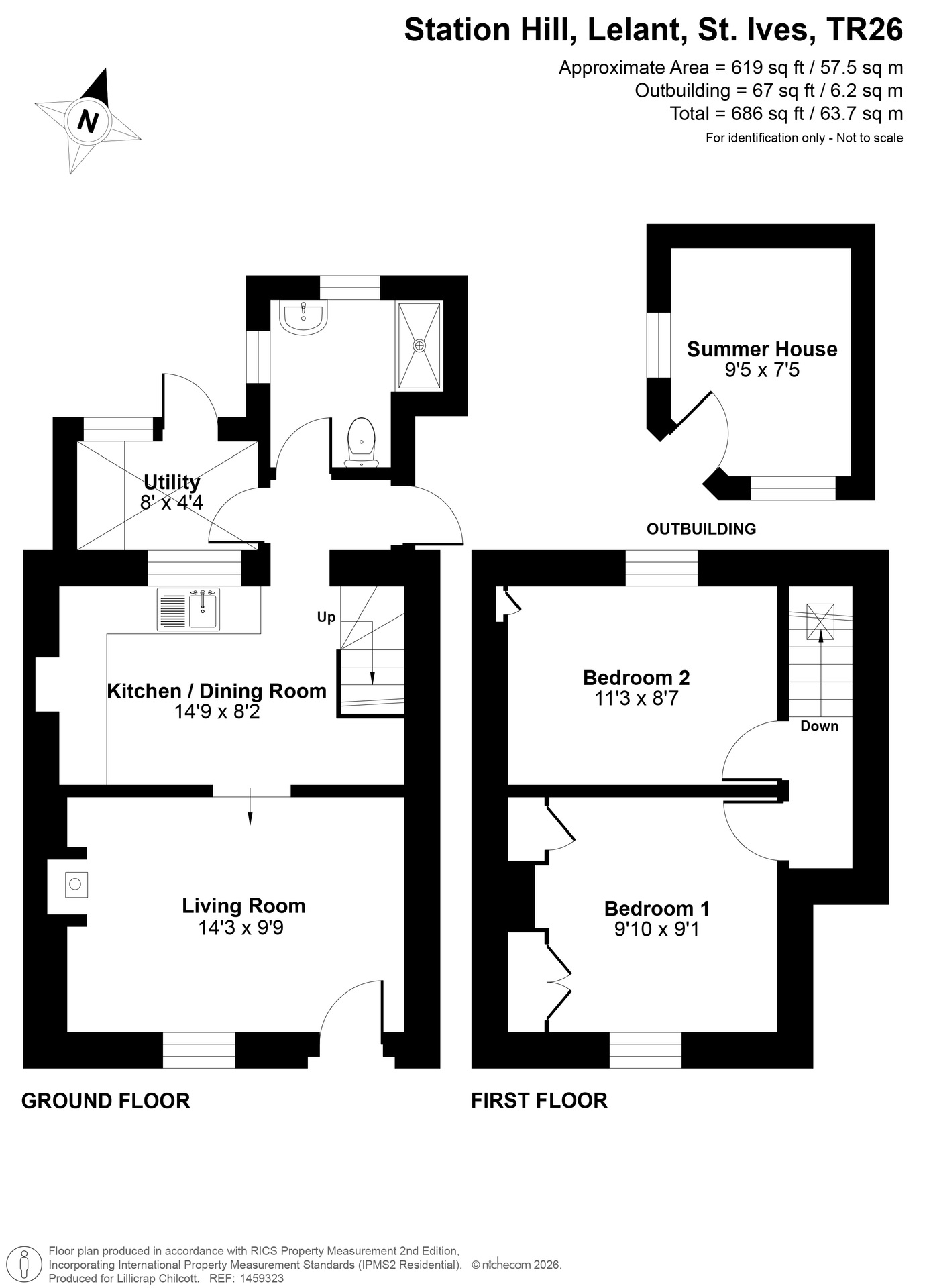 Mulberry Cottage, St. Ives floorplan