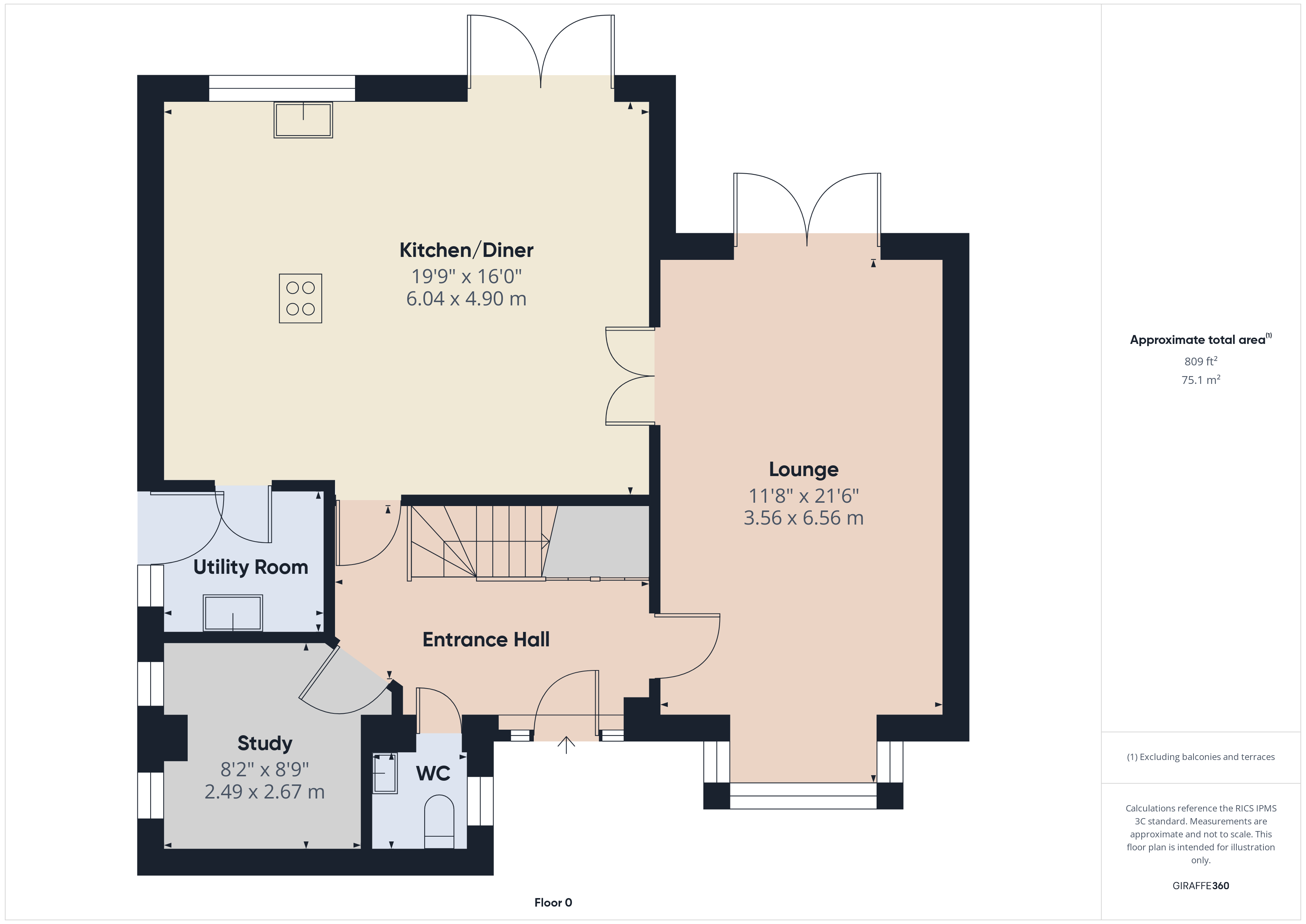 9, Quantock Way, Bridgwater floorplan