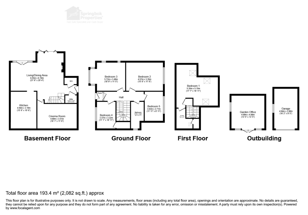 41, Caryl Road, Lytham St. Annes floorplan