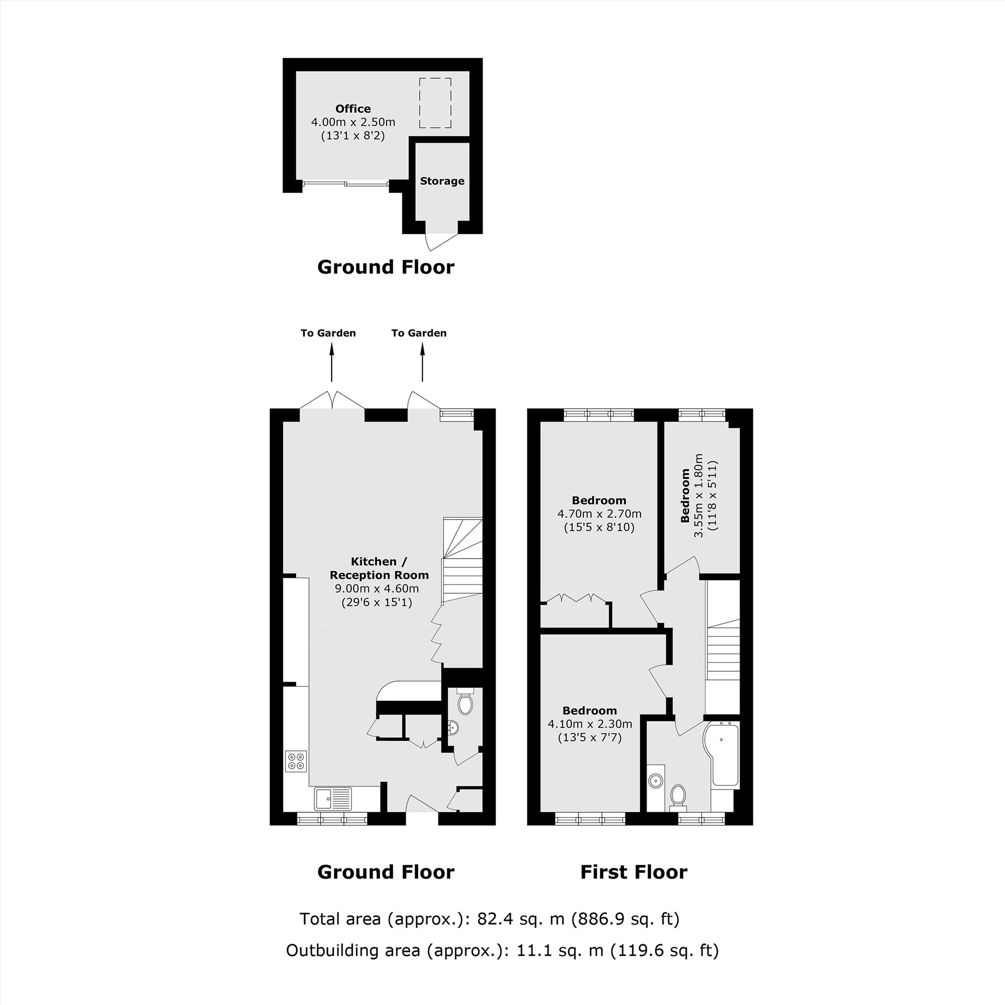 5, Evelyn Road, London floorplan