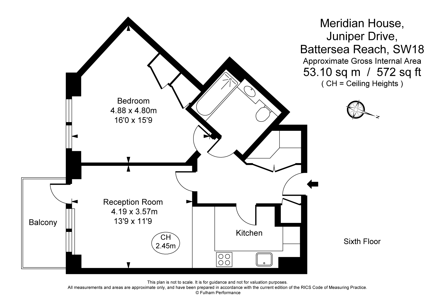 1 Bedrooms Flat to rent in Juniper Drive, London SW18