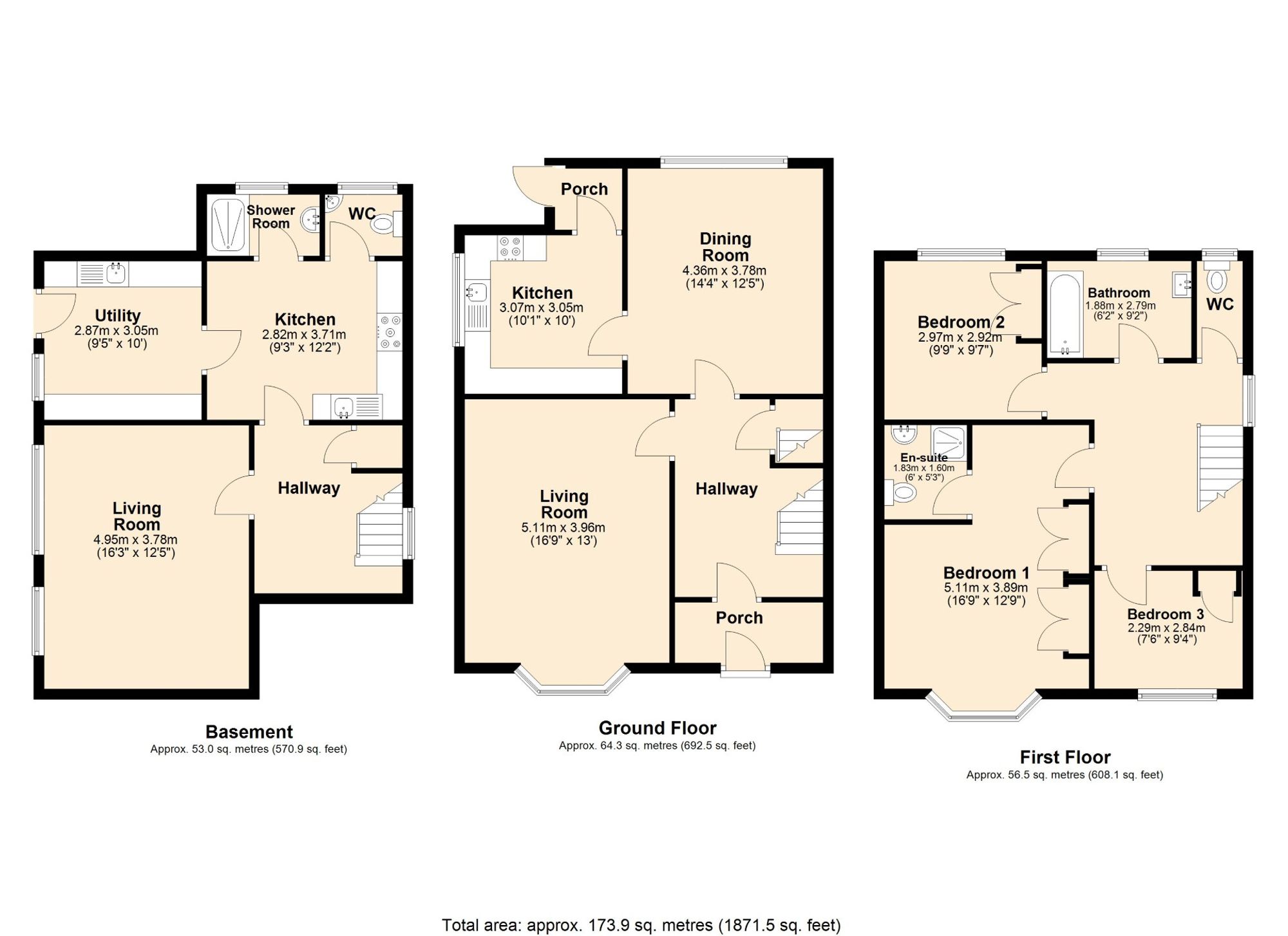 283 Burnley Road, Accrington floorplan