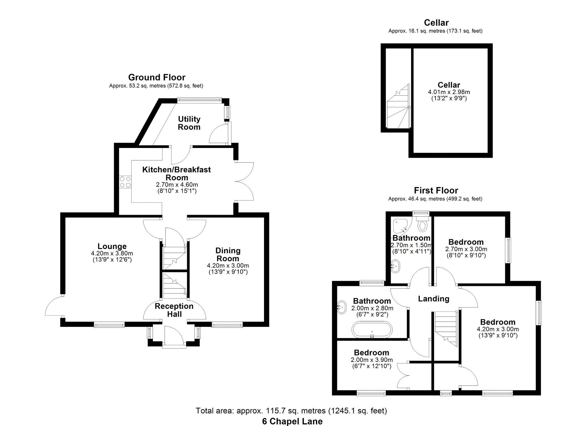 6, Chapel Lane, Broseley floorplan