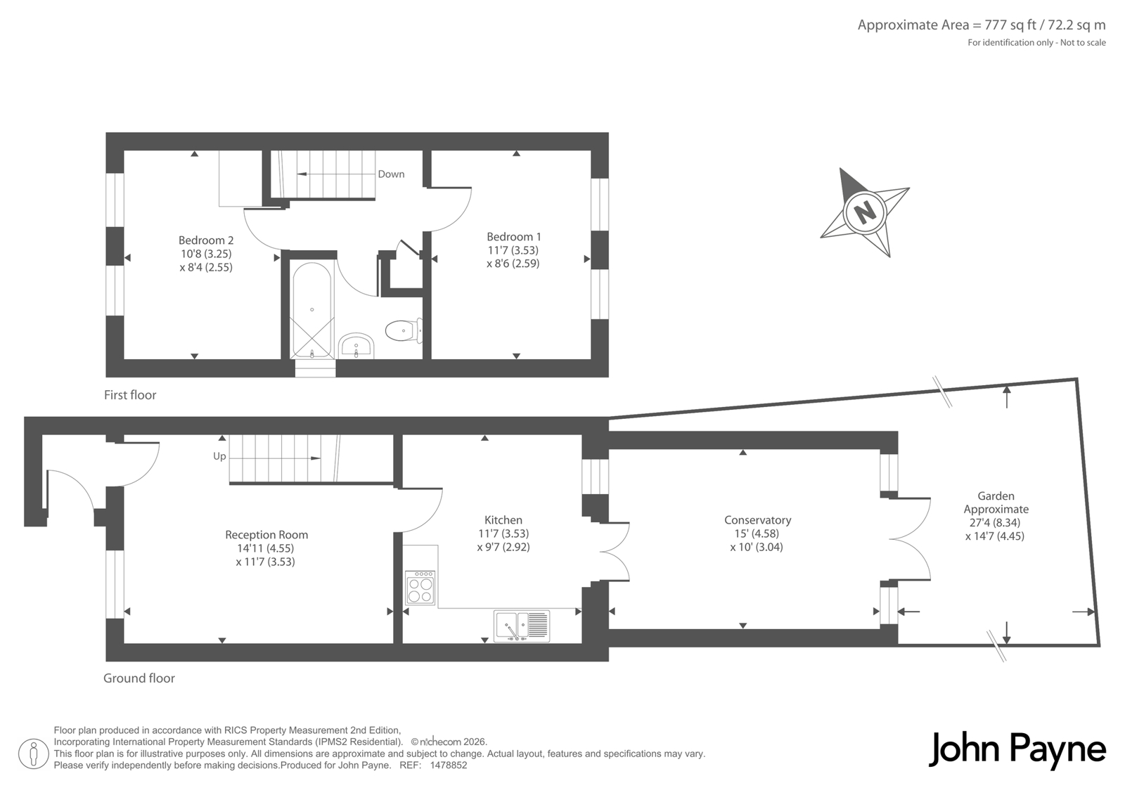 46, Courtland Grove, Thamesmead floorplan