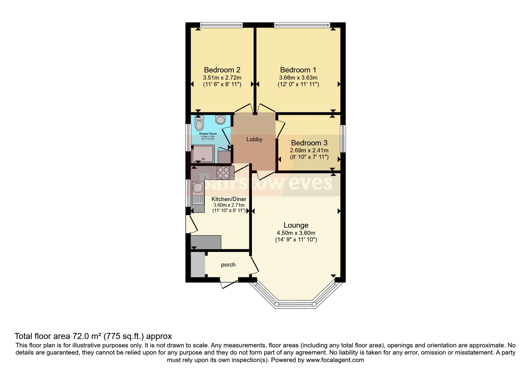 24, Beverley Drive, Nottingham floorplan