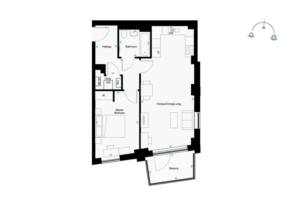 Flat 39, Williamson Heights, Wembley floorplan