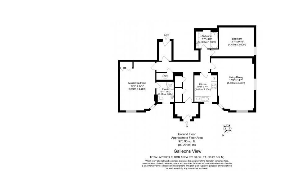 Flat 1, Galleons View, Stewart Street, London floorplan