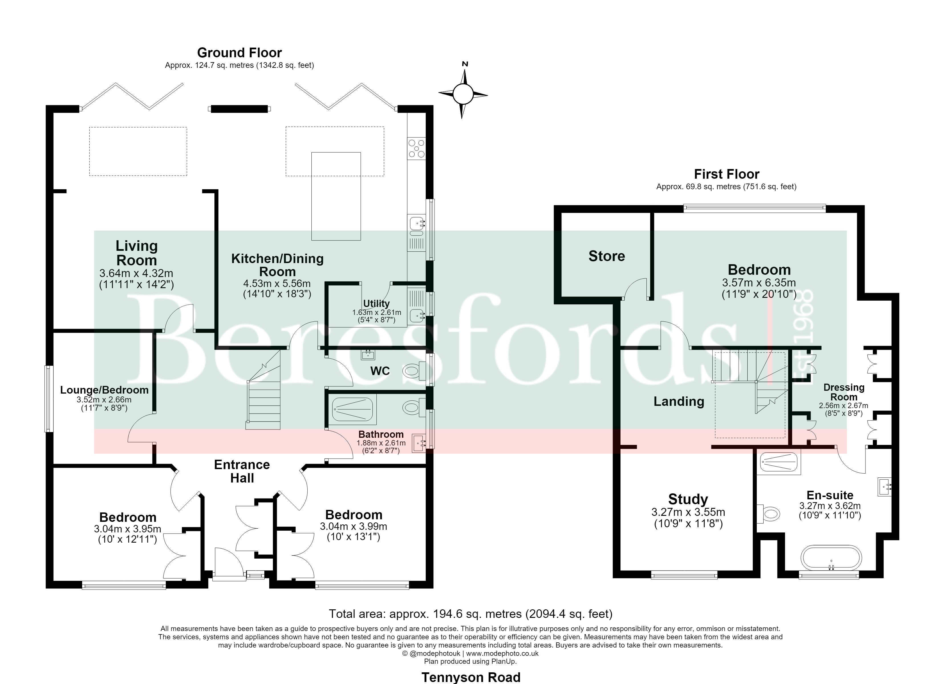 17, Tennyson Road, Brentwood floorplan