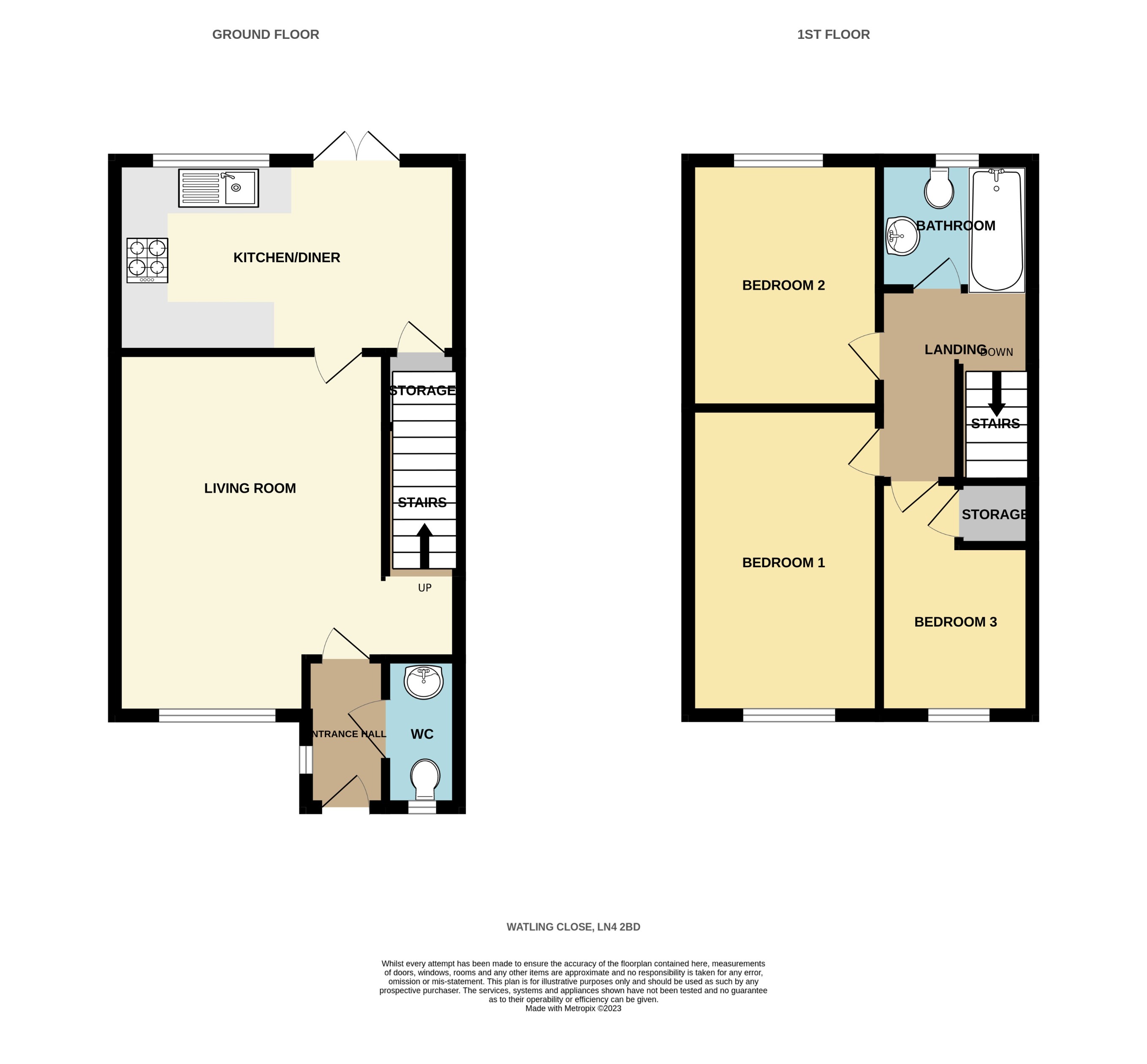 Watling Close, Lincoln floorplan