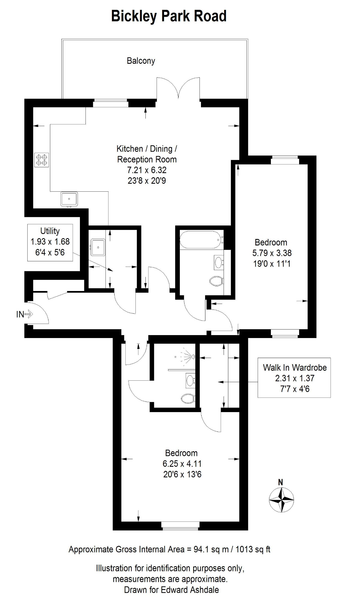 4 Merrywood Court, Bickley Park Road, Kent floorplan