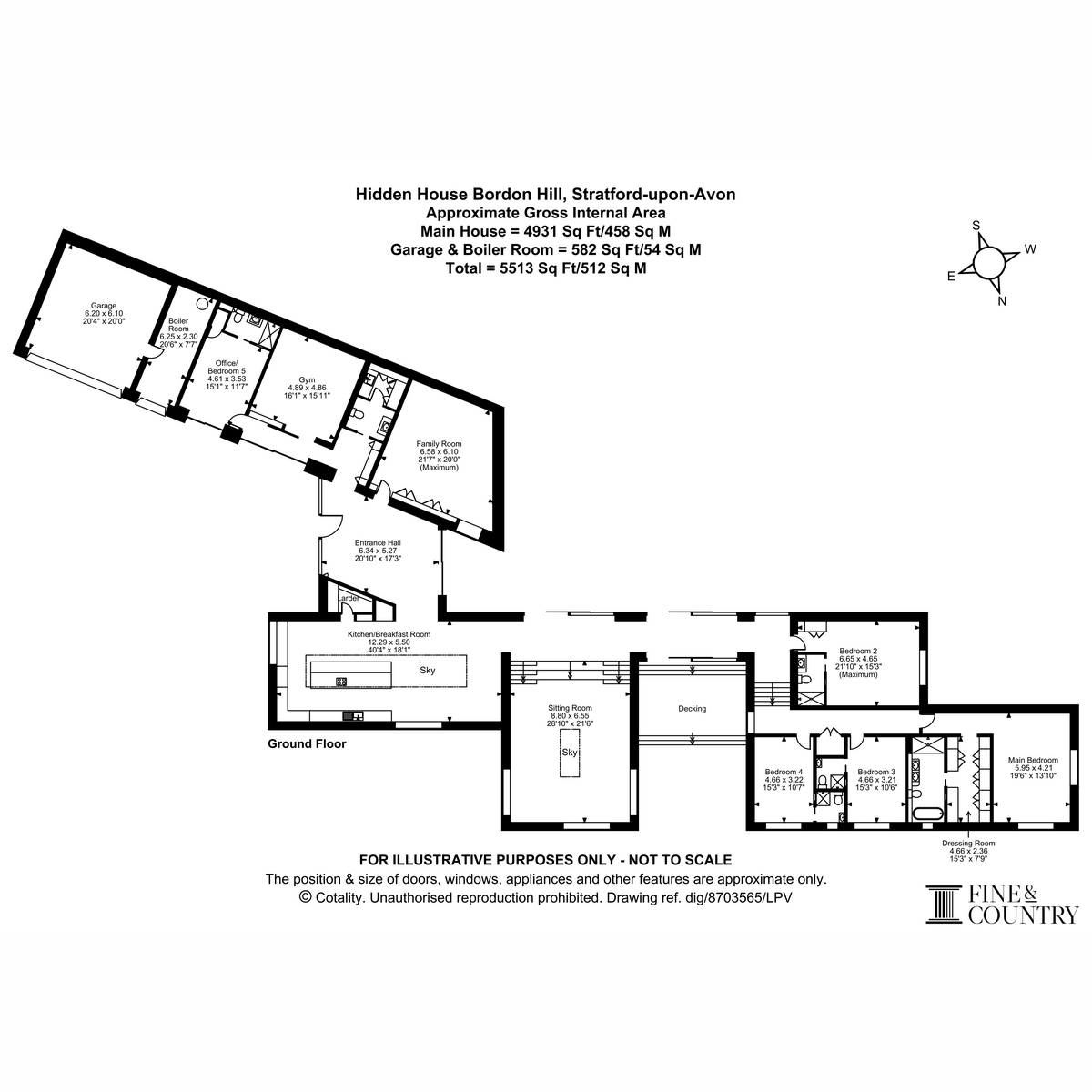 Hidden House, Bordon Hill, Stratford upon Avon floorplan