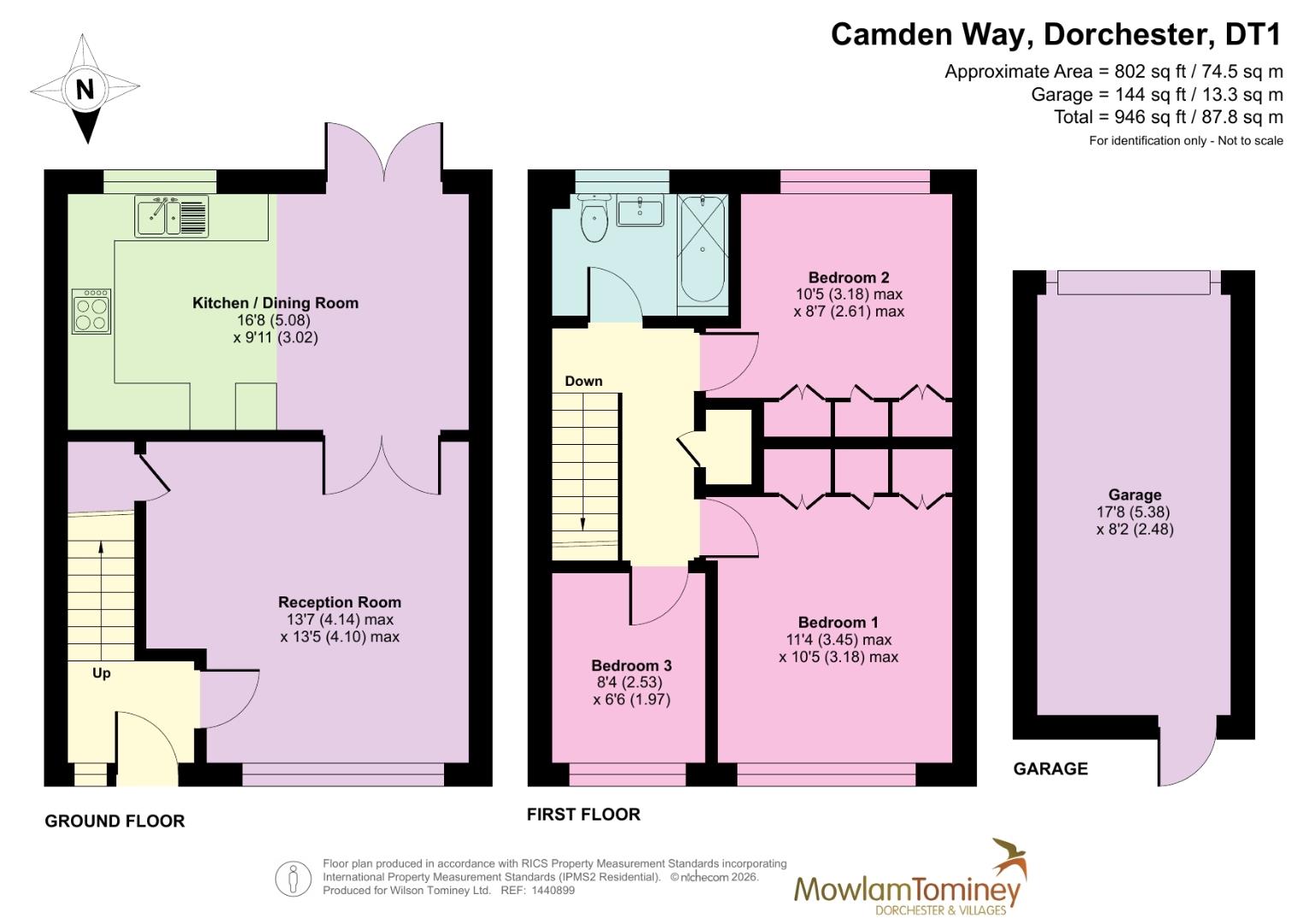 15, Camden Way, Dorchester floorplan