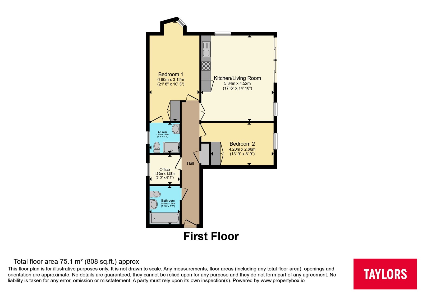 Flat 6, The Kiln,, Myrtle Street, Somerset floorplan