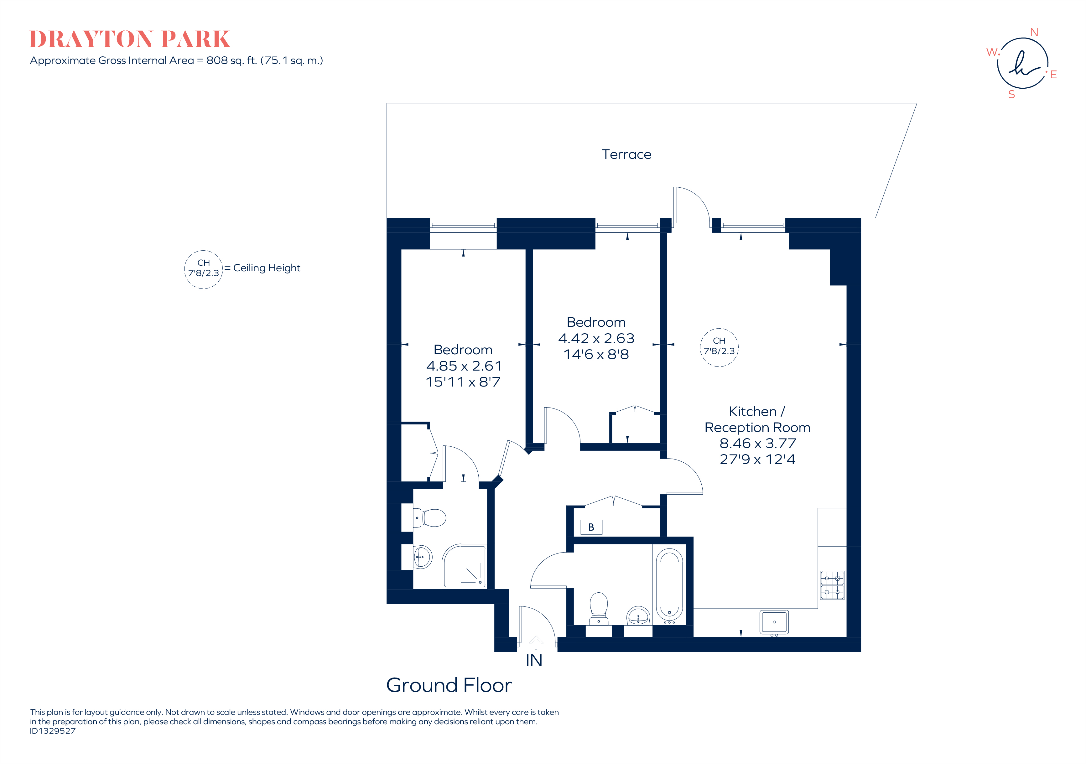 Flat 4, 71D, Drayton Park, London floorplan