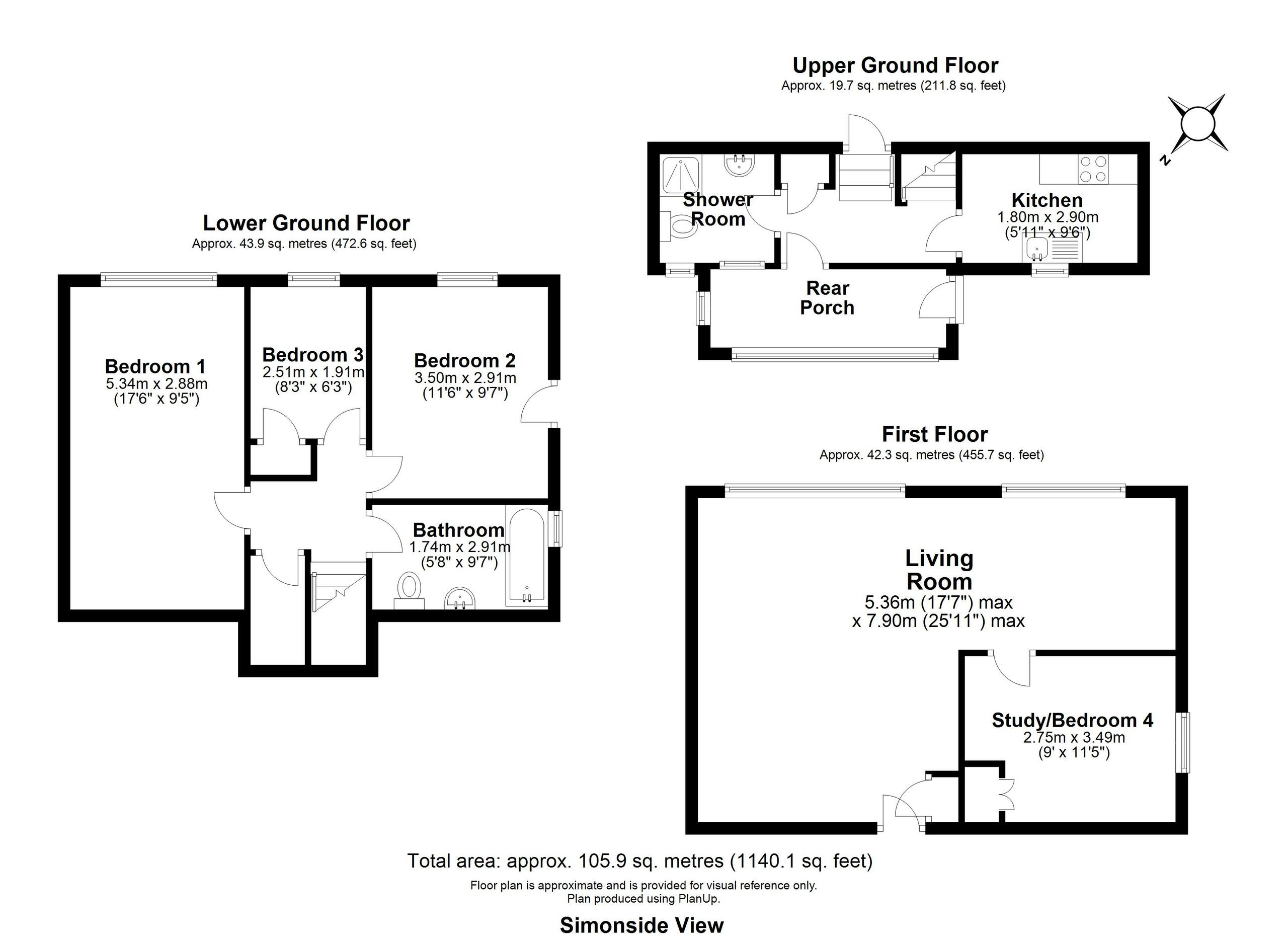 Simonside View, Rothbury, Morpeth, Northumberland NE65, 3 bedroom semi