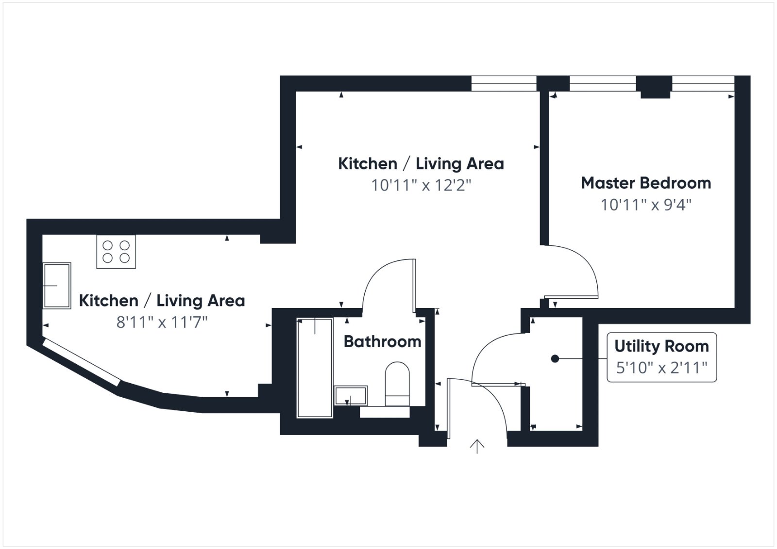 Flat 7, Wyvern House, 25, Maybury Close, Camberley floorplan