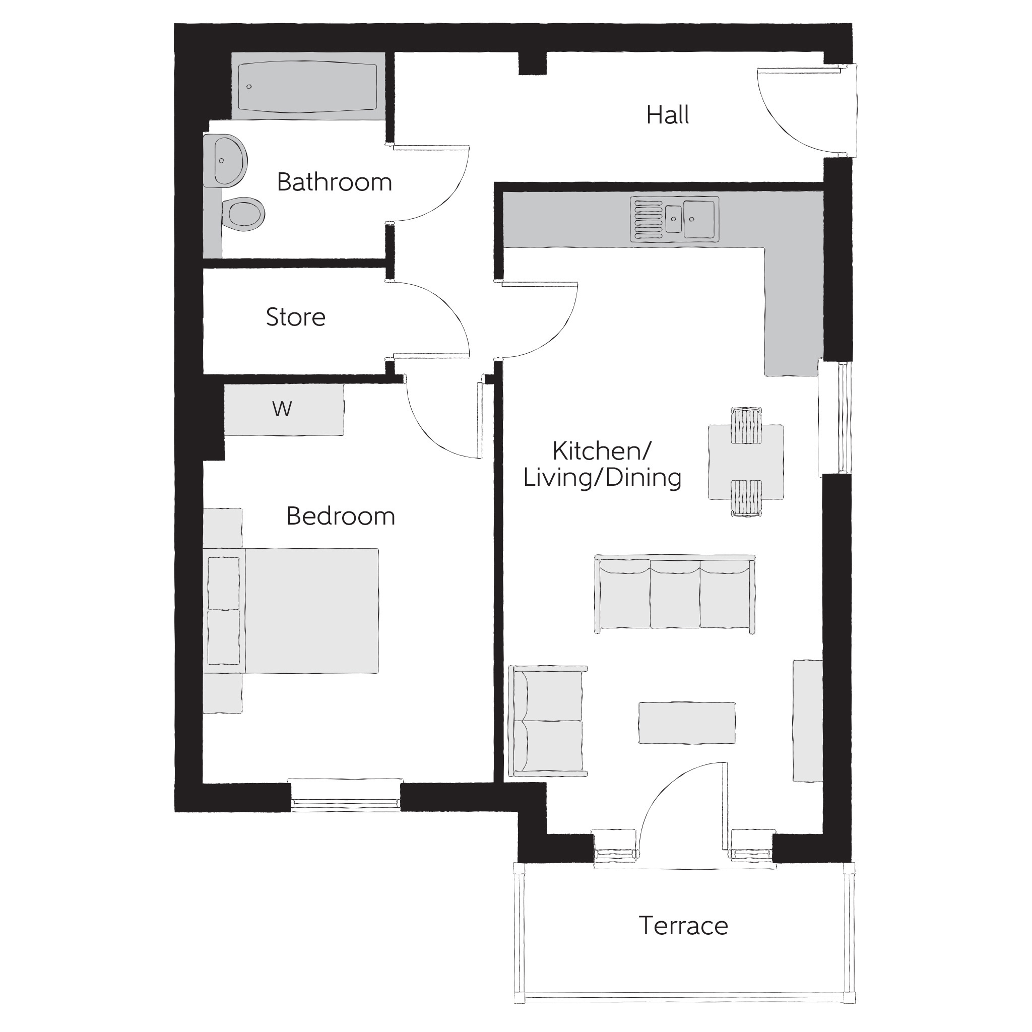 50, The Grove at Riverbrook Place, Steers Lane, Forge Wood, Tinsley Green, Crawley floorplan