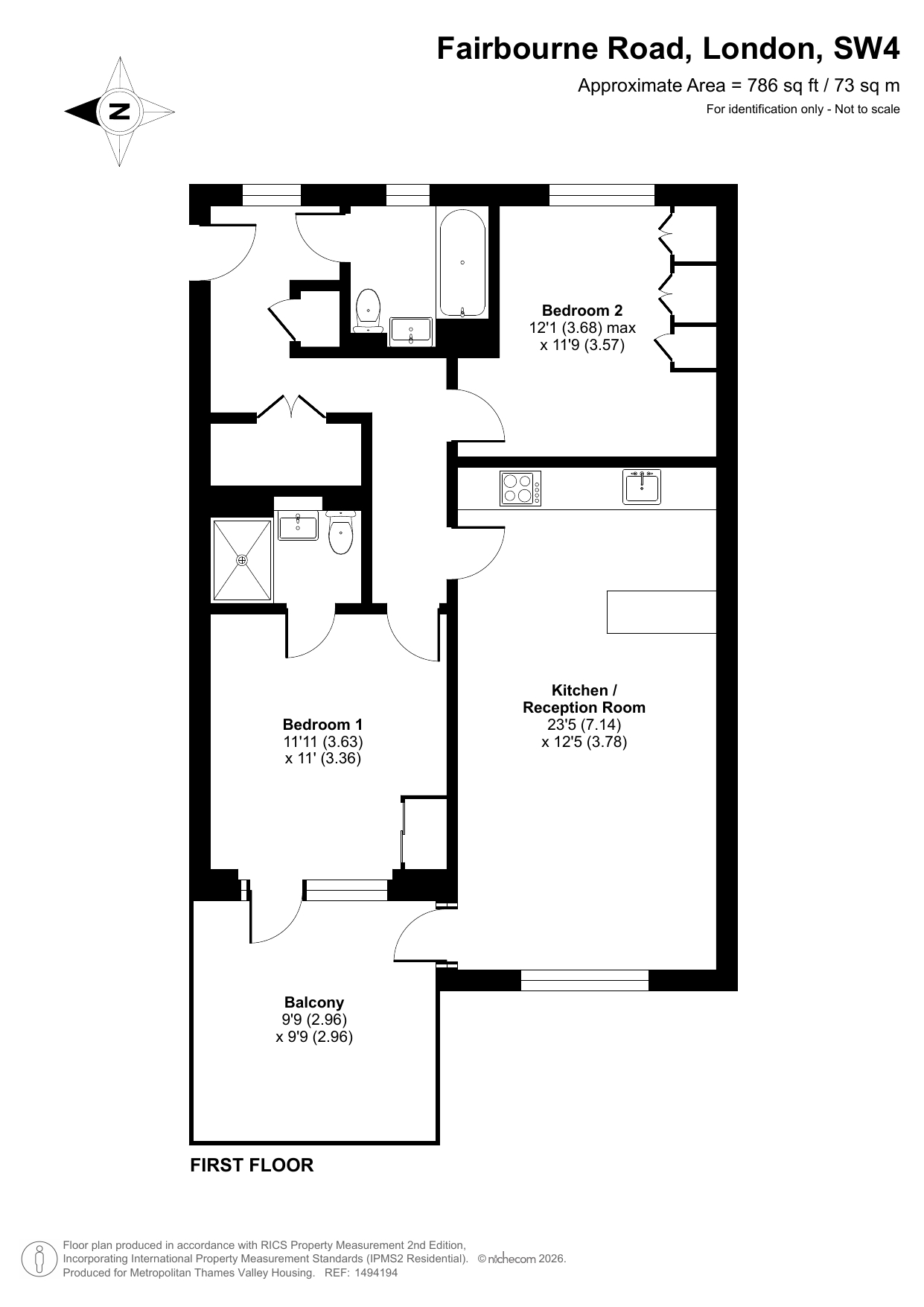 Fairbourne Road, Clapham floorplan