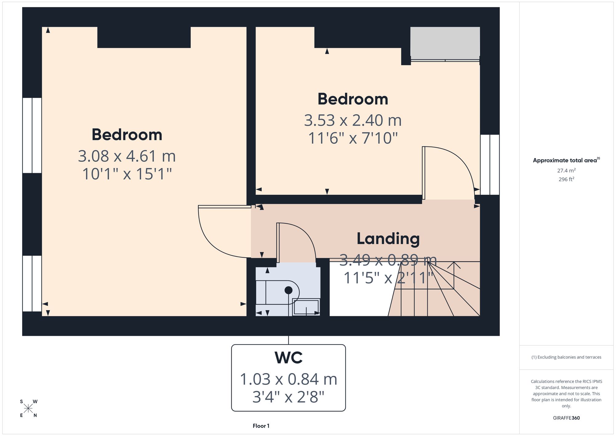Penderyn House Mechanics Square, Tredegar floorplan