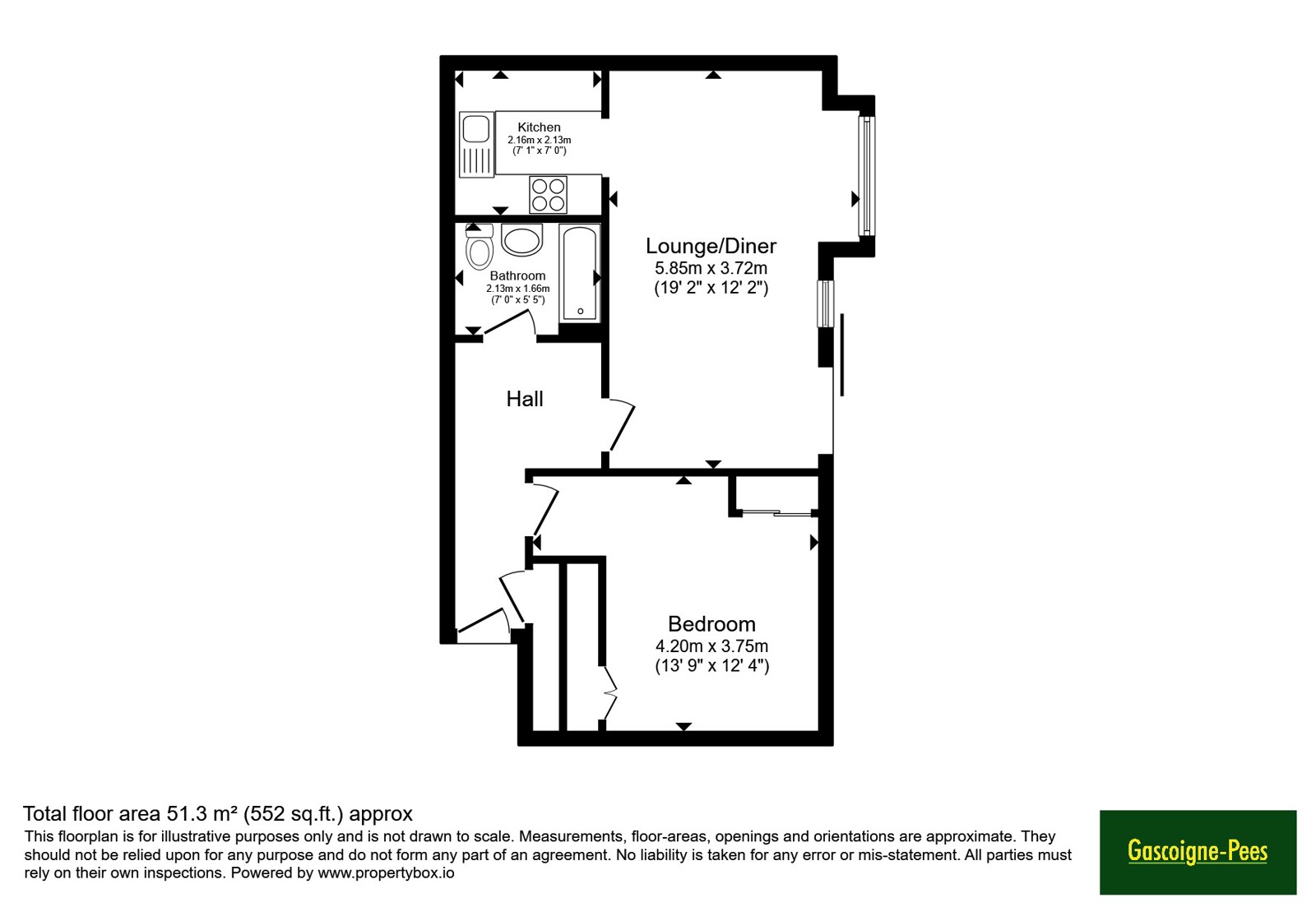 Flat 14, Stirling House,, Garlands Road, Surrey floorplan