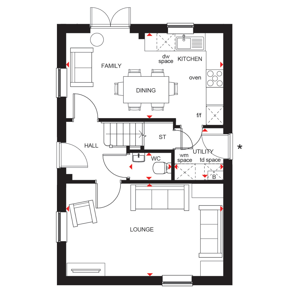 H822312, Metherall Field, Okehampton floorplan