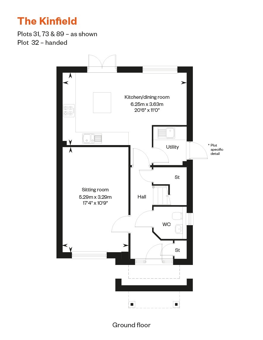 Ufford Chase, The Kinfield, Colchester floorplan