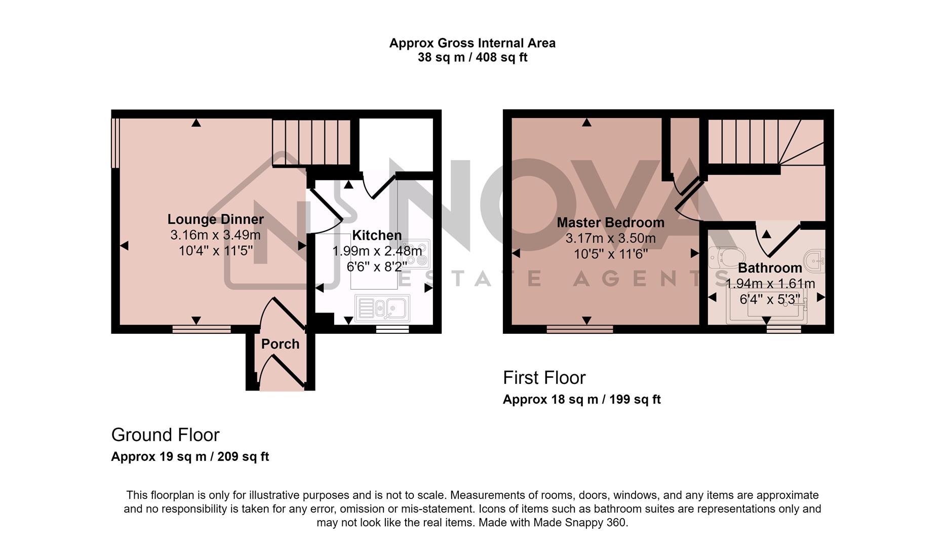 26, Copperfields, Luton floorplan