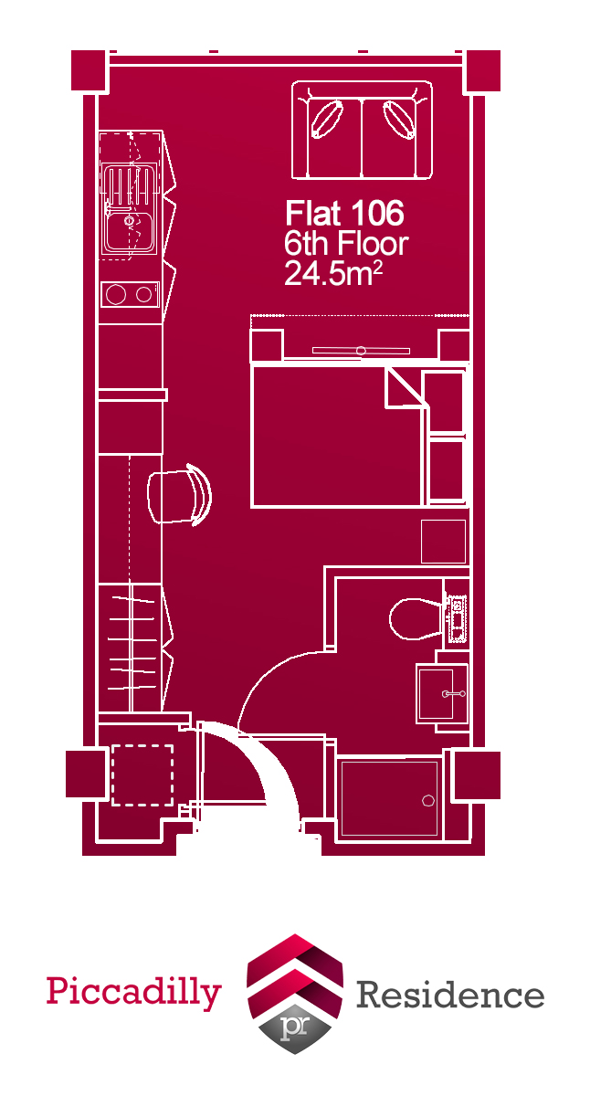 0 Bedrooms Studio to rent in Piccadilly Residence, Piccadilly Court, York YO1