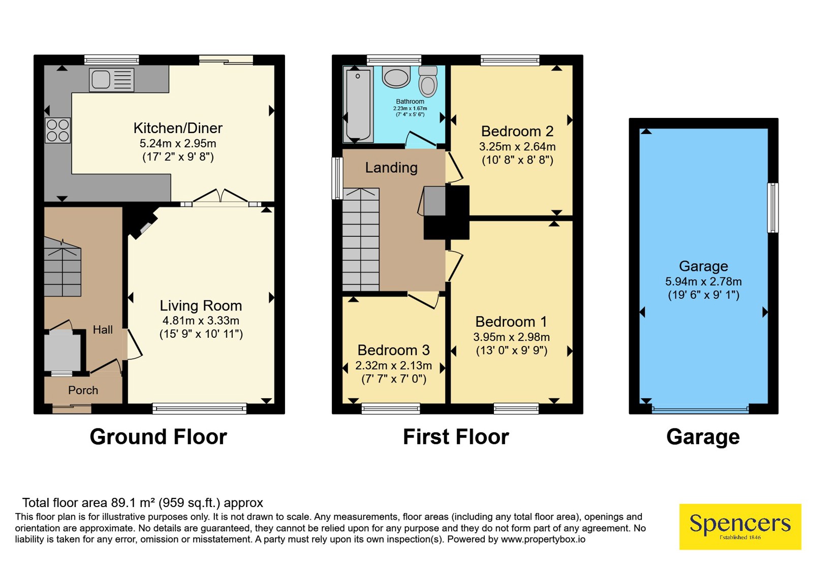 2, Kilbourne Close, Leicestershire floorplan