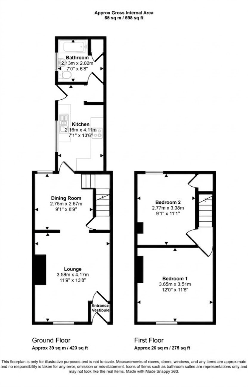 4, Bower Street, Widnes floorplan